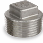 Smith-Cooper International SCI® S3014SP001B 1/8 in MIP 304 Stainless Steel Lead-Free Square Head Plug